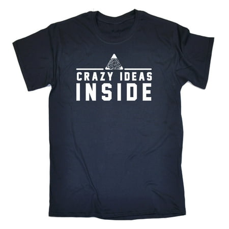 123t Men's Crazy Ideas Inside Funny Joke Geek Nerd Brain T-SHIRT