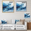 thumbnail image 4 of Designart "Glacier Charm In Blue And White III" Abstract Shapes Floater Framed Canvas Art Print, 4 of 5