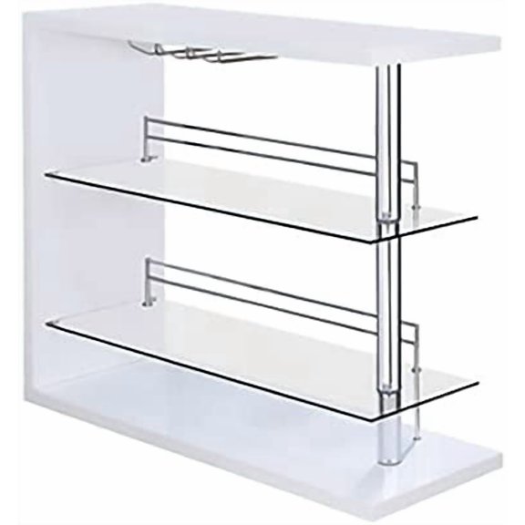 Bowery Hill Bar Table in White