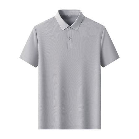 hotojiny Men s Plus Size Shirts Big and Tall Short Sleeve Soft Tops Lightweight Buttons Collar Classic Fit Performance Golf Shirts