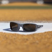 Oakley Sunglasses for Men - OO9238 Fives Squared Rectangular Sunglasses - Olive Ink/Grey - Size 54