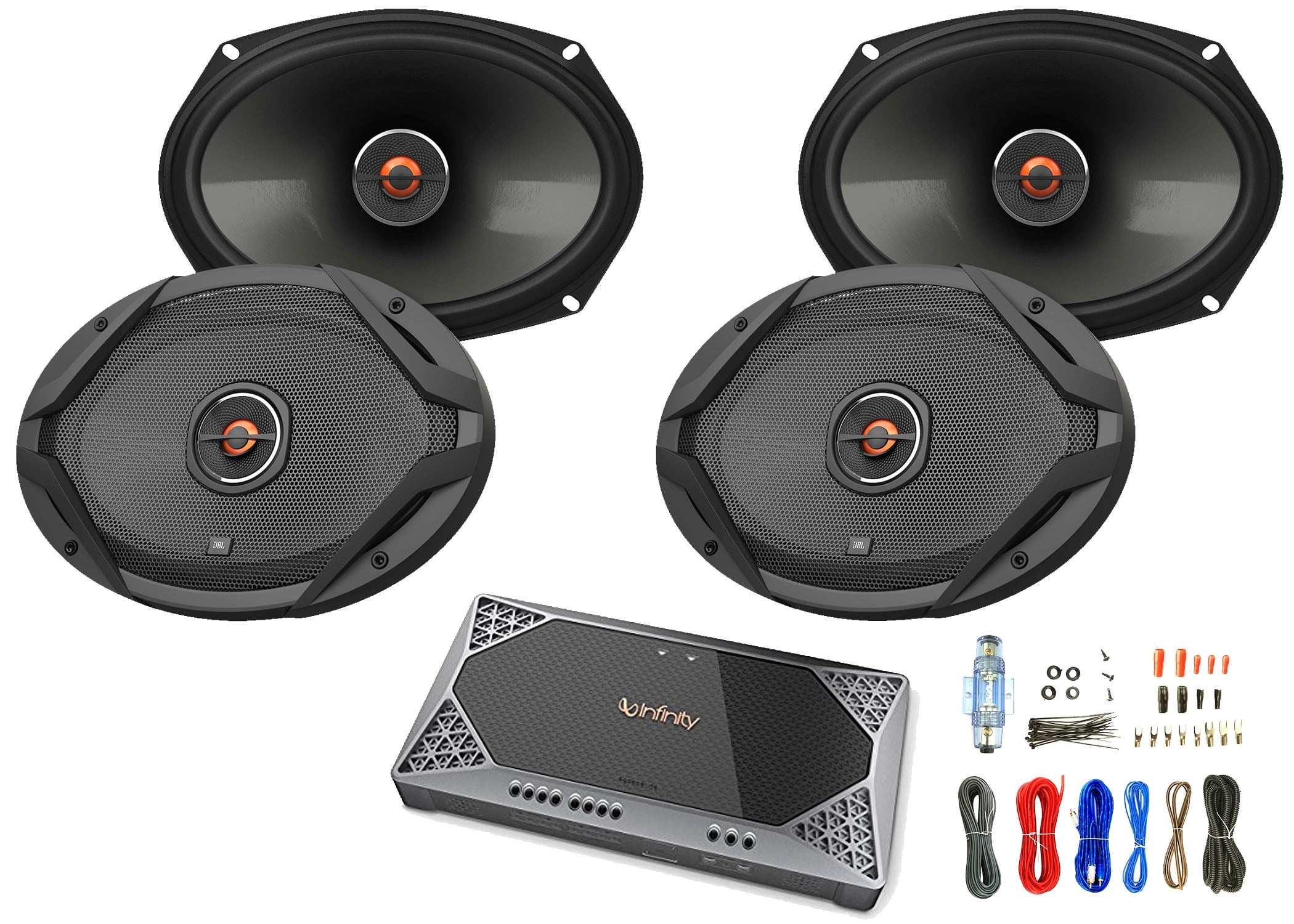 4x JBL 6x9" 2Way GX Series Car Audio Speakers with Tweeter Level