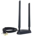 thumbnail image 2 of 2.4g/5g Dual Frequency Extension Cable Antenna Wifi Router Wireless Network Card 8db Antenna Magnet black, 2 of 4