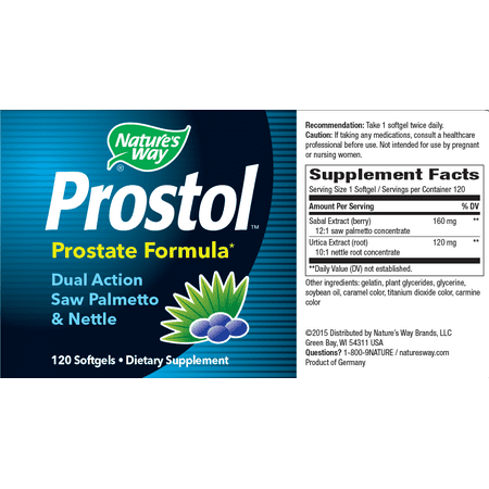 Nature's Way Prostol Prostate Formula Softgels, 120 (Best Way To Milk Prostate)