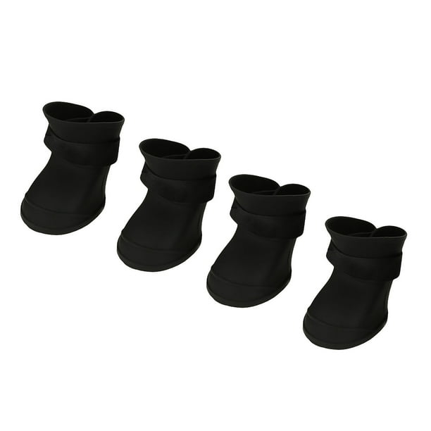 Botas Impermebles de Silicona para perros y mascotas, Zapatos antideslizantes para la lluvia, 4 UDS.