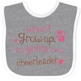 thumbnail image 3 of Inktastic Future Cheerleader Girls Cute Girls Baby Bib, 3 of 4