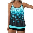 thumbnail image 2 of Weiqiqre Tummy Control Swimsuits for Women Tankini Swimsuits Tummy Control Flowy Swimwear Two Piece Bathing Suits Swim Tank Top with Boyshorts, 2 of 6