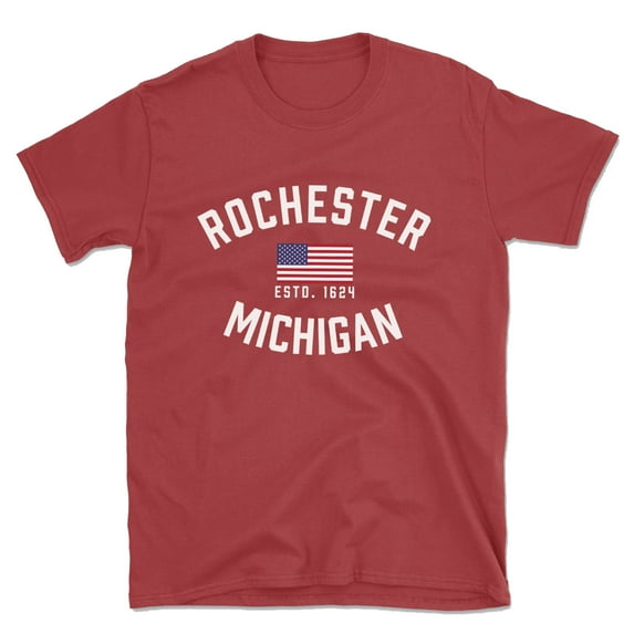 Rochester Michigan Patriot Men's Cotton T-Shirt