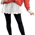 thumbnail image 4 of Women‘s Lace Shirt Extender Layering Fake Top Lower Sweep Half-Length Plus Size A Version Underskirt Black L, 4 of 6