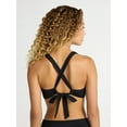 thumbnail image 4 of Time and Tru Women's and Women's Plus Ribbed Twist Front Bikini Top, Sizes XS-2X, 4 of 6