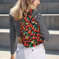 thumbnail image 5 of Yiaed Tomatoes Print Print Laptop Backpack Travel Canvas Backpack Vintage Aesthetic Backpack for School Knapsack Backpack Backpack for School-, 5 of 5