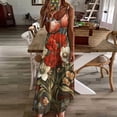 thumbnail image 3 of Boho Vintage Floral Sleeveless Dress for Women Clothing Female Women's Summer Skirt, 3 of 7