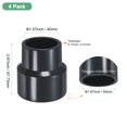 thumbnail image 3 of Uxcell 4-Pack UReducer Conector de Tubo Reductor, Acoplamiento Reductor DN40*32, Tubo Recto, Gris, 3 of 6