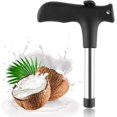 thumbnail image 4 of Punzón para abridor de coco de 2 piezas, herramienta de perforación para abridor de coco de acero inoxidable para cocina, kit de extracción de herramientas para quitar semillas de núcleo, para cereza, fresa, azufaifa y coco oso de fresa Electrónica, 4 of 5