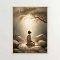 thumbnail image 2 of Garden of Gethsemane Poster, Picture of Jesus Praying, Bible Art Poster, Jesus Poster, 2 of 3