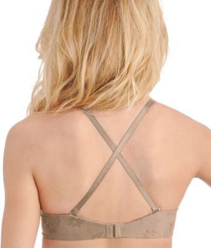 Women's Vanity Fair 2131101 Ego Boost Jacquard Push Up Bra (Barely Beige 36A)