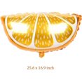 thumbnail image 3 of 8 globos de aluminio de cítricos naranjas, globos gigantes de aluminio de frutas, globos de mandarina para pequeños lindos cumpleaños, baby shower, fiesta temática de cítricos de verano, decoración, 3 of 4