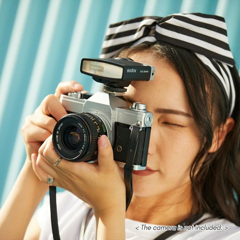 Godox Camera Flash Lux Senior, GN14 6000K±200K 28mm Focal Length 1/1-1/64  Flash Power, Godox Flash Compatible with Canon Nikon Sony Fujifilm Olympus