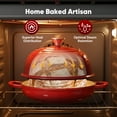 thumbnail image 4 of Daluvenix Enameled Cast Iron Dutch Oven for Sourdough Bread Baking, 4.5qt Cast Iron Bread Pot with Lid and Handles, Bread Dutch Oven, Red, 4 of 8