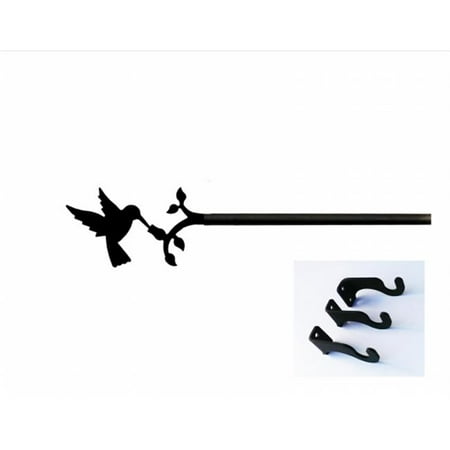 Village Wrought Iron Cur 71 112 S Dragonfly Curtain Rod Large