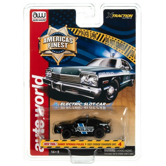 Auto World Xtraction Americas Finest Sc397 Slot Car 2021 Dodge Charger Srt