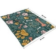 thumbnail image 4 of Paw Prints and Bones Blanket,Comfortable Soft Flannel Throw Blanket,All Season,Warm Lightweight Blankets for Sofa Bed Couch Living Room Chair,60"x80", 4 of 4