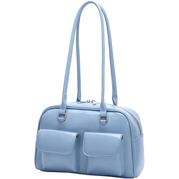 LHSHIDU Women Y2k Shoulder Bag Vintage Bags Crossbody Purse Multi Pocket Top Handle Bags Underarm Tote Handbag 2025