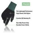 thumbnail image 3 of DEXFIT FN320 Black Multipurpose Nylon Work Gloves (Firm Grip, Durable Foam, Large) - 3 Pairs, 3 of 6