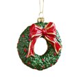 thumbnail image 1 of Adornos navideños de plástico con dibujos animados Diseños de árboles de Papá Noel Decoraciones navideñas coloridas con poses únicas Decoración festiva para colgar en el árbol y decorar el hogar, 1 of 7