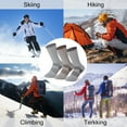 thumbnail image 6 of Loritta 3 Pairs 80% Merino Wool Hiking Socks for Men Women Warm Thermal Hiking Boot Cushion Crew Socks Size 9-12, 6 of 7