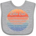 thumbnail image 3 of Inktastic Lake Erie Distressed Retro Sunset Boys or Girls Baby Bib, 3 of 4