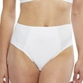 thumbnail image 1 of Carole Martin Comfort High Cut Full Coverage Womens Brief Hipster Panty Style 8002 White Small, 1 of 4