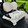 thumbnail image 2 of Golf Cart Seat Covers for 2 Seater,Colorful Flowers Microfiber Cart Seat Towel Blanket,Farmhouse Botanical Floral Herbs Absorbent Breathable Non Slip Bench Seats Protector for Golf Course 51"x31", 2 of 9
