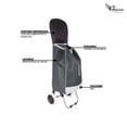 thumbnail image 3 of Carrito de Mandado Plegable 60l Gris Pegaso, 3 of 4
