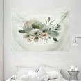 thumbnail image 2 of Ambesonne Monstera Tapestry Wall Hanging, Minimalist Floral Boho, 80"x60", Pale Sage Green Coconut, 2 of 3