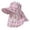 Pink-Checkered, variant on Women's Polka Dot Sun Hat with Neck Flap Summer Travel UPF 50+ Wide Brim Breathable Mesh Cap for Outdoor Fishing Hiking Gardening