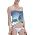 thumbnail image 4 of Bingfone Christmas Trees Women's Sarong Swimsuit Cover Ups Bathing Suit Coverups Chiffon Beach Wrap Skirts, 4 of 7