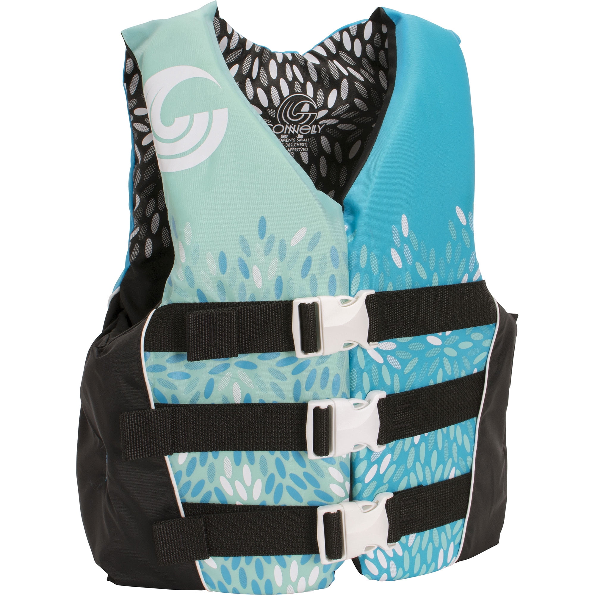 CWB Connelly Womens Nylon Life Water Vest Slimming Safe Jacket, Blue, Large