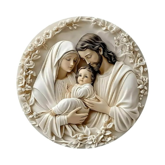 Christmas Ornaments 2025, 6 Pack Christmas Nativity Scene Ornaments, 3inch Acrylic Hanging Ornament for Xmas Tree Birth of Jesus Christian Decor Religious Gift for Family Friends