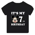 thumbnail image 3 of Ropa infantil con estampado de Mickey Mouse de Disney, es mi cumpleaños de 1, 2, 3, 4, 5, 6, 7, 8 y 9 años, camisetas para niños y niñas, lindas camisetas para bebés y niños, 3 of 5