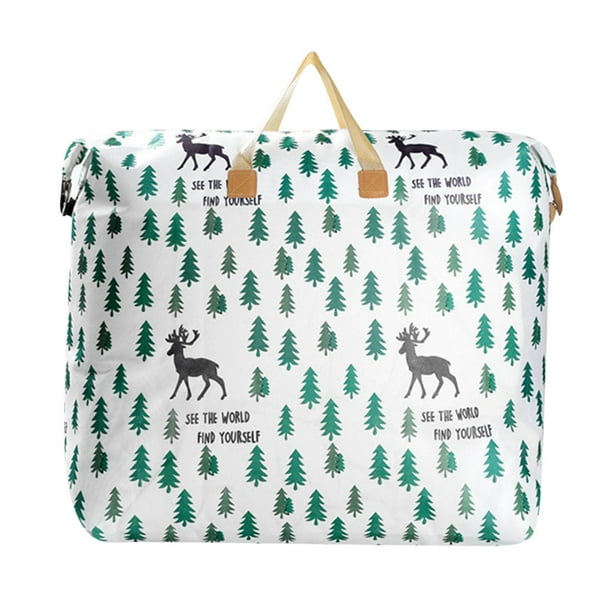 Yhmxh Organizadores y almacenamiento Bolsa de almacenamiento de gran capacidad con asa Bolsa de almacenamiento de gran capacidad Cubo de almacenamiento plegable para colcha Manta