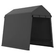 thumbnail image 2 of Outdoor Portable Storage Shelter Shed,Carport Storage Shed with Roll-Up Zipper Door,Portable Garage Carport for Motorcycle Waterproof and Uv Resistant Anti-Snow Portable Garage Kit Tent, 2 of 7
