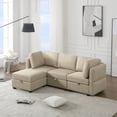 thumbnail image 2 of L Shaped Modular Sectional Couches With Chaise Modern Corner Sofa Couch With Storage Ottomans Adjustable Armrest And Backrest, 2 of 9