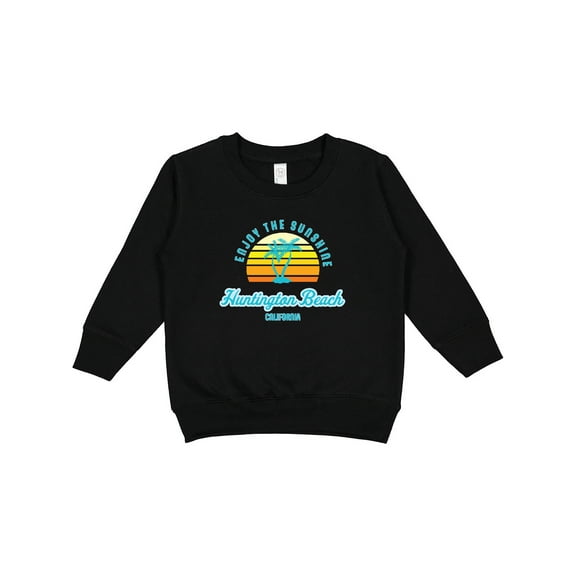 Inktastic Summer Enjoy the Sunshine Huntington Beach California Blue Toddler Sweatshirt