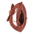 thumbnail image 4 of Time and Tru Women's Knot Top Straw Crescent Bag, Bronze, 4 of 5