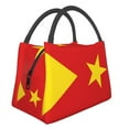 Flag Of The Tigray Region Insulated Lunch Tote Bag for Women Ethiopia ...