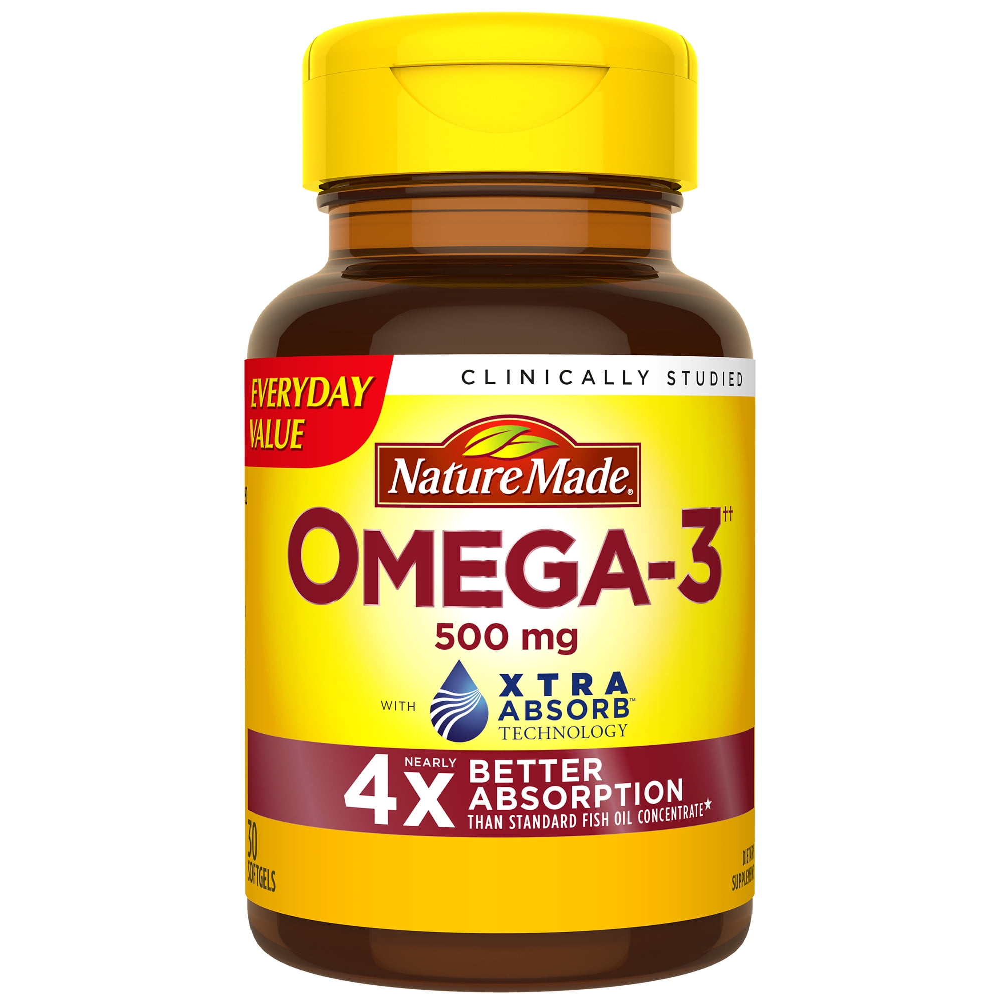 Nature Made Omega3†† with Xtra Absorb™ Technology Softgels, 30 Count for Heart Health