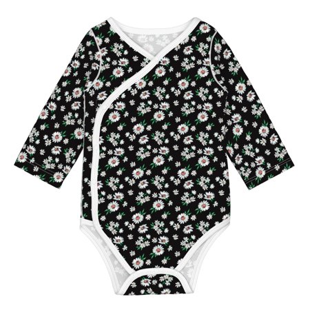 

Matuu Daisies Flowers for Baby Long-Sleeve Bodysuit Soft Cotton Comfortable and Breathable Perfect for Newborns and Infants