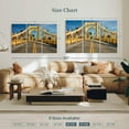 thumbnail image 4 of Elephant Stock The Roberto Clemente Bridge Wall Art - Horizontal Multi Panel Canvas - Living Room Wall Decor - Transportation Multi Panel - Blue And Orange Decor - 57" x 36", 4 of 8