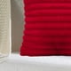 thumbnail image 3 of Funda de almohada decorativa de felpa de doble cara similar a la lana, funda de almohada suave con rayas de felpa, 3 of 5